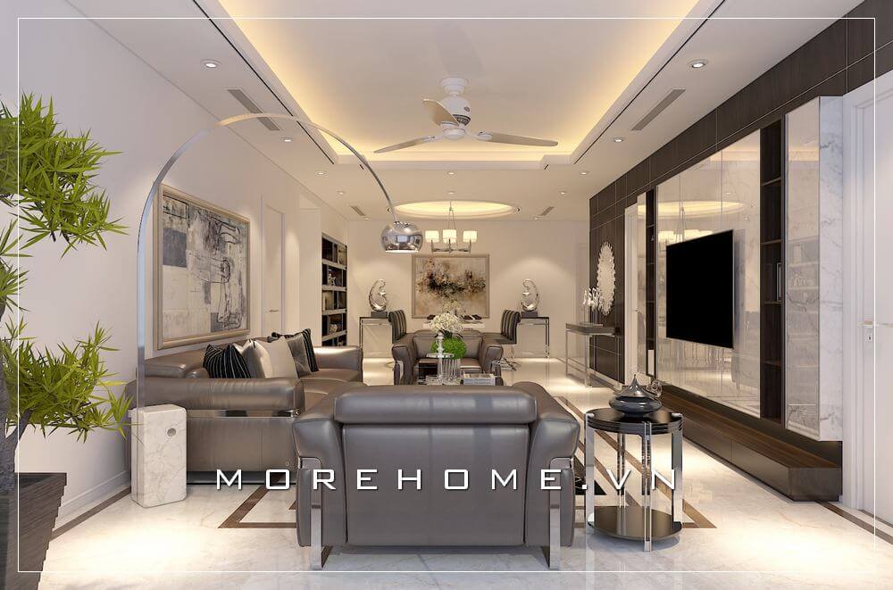 Mẫu sofa chung cư tiện lợi, sang trọng